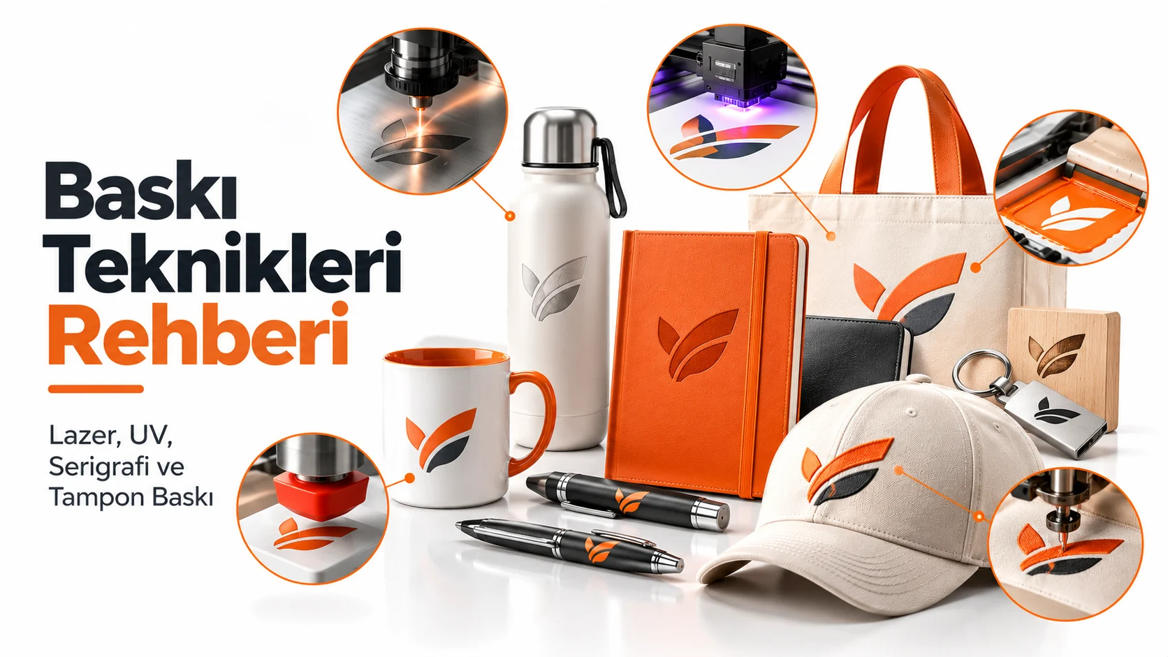 Baskı Teknikleri Rehberi: Lazer, UV, Serigrafi ve Tampon Baskı