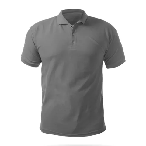 Açelya XXL Polo Yaka Tişört Gri