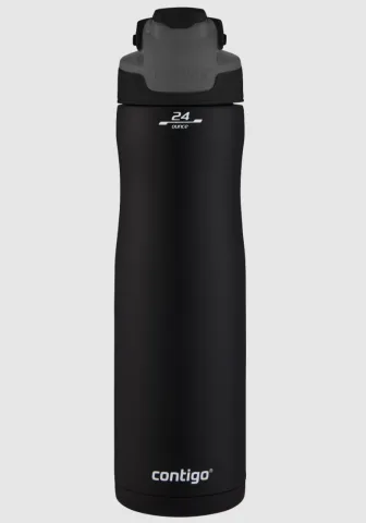 Contigo Chill Matte Black Çelik Vakumlu Su Şişesi 720 ml