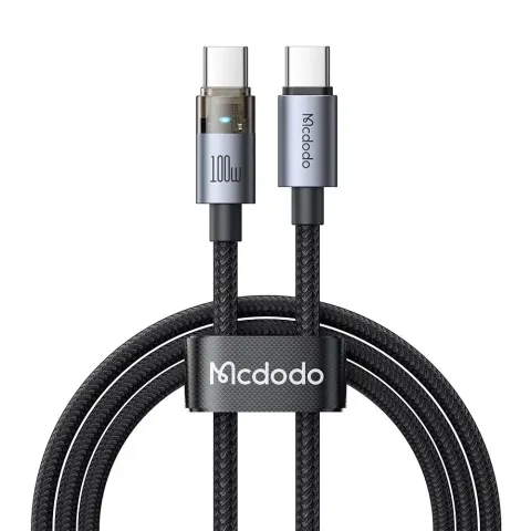 Mcdodo CA-5580 Type-c to Type-c 100w 1.2m Şeffaf Kablo