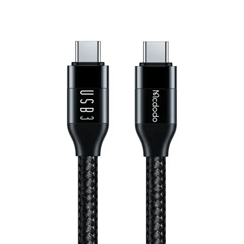 Mcdodo CA-7132 Type-c to Type-c USB 3 100w Data Aktarım Ve Şarj Kablosu 1.2m - Siyah