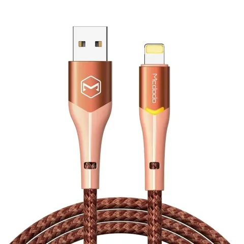 Mcdodo CA-7842 Usb-ATo L Ightning Işıklı Data-şarj Kablosu 3a 1.2m - Turuncu