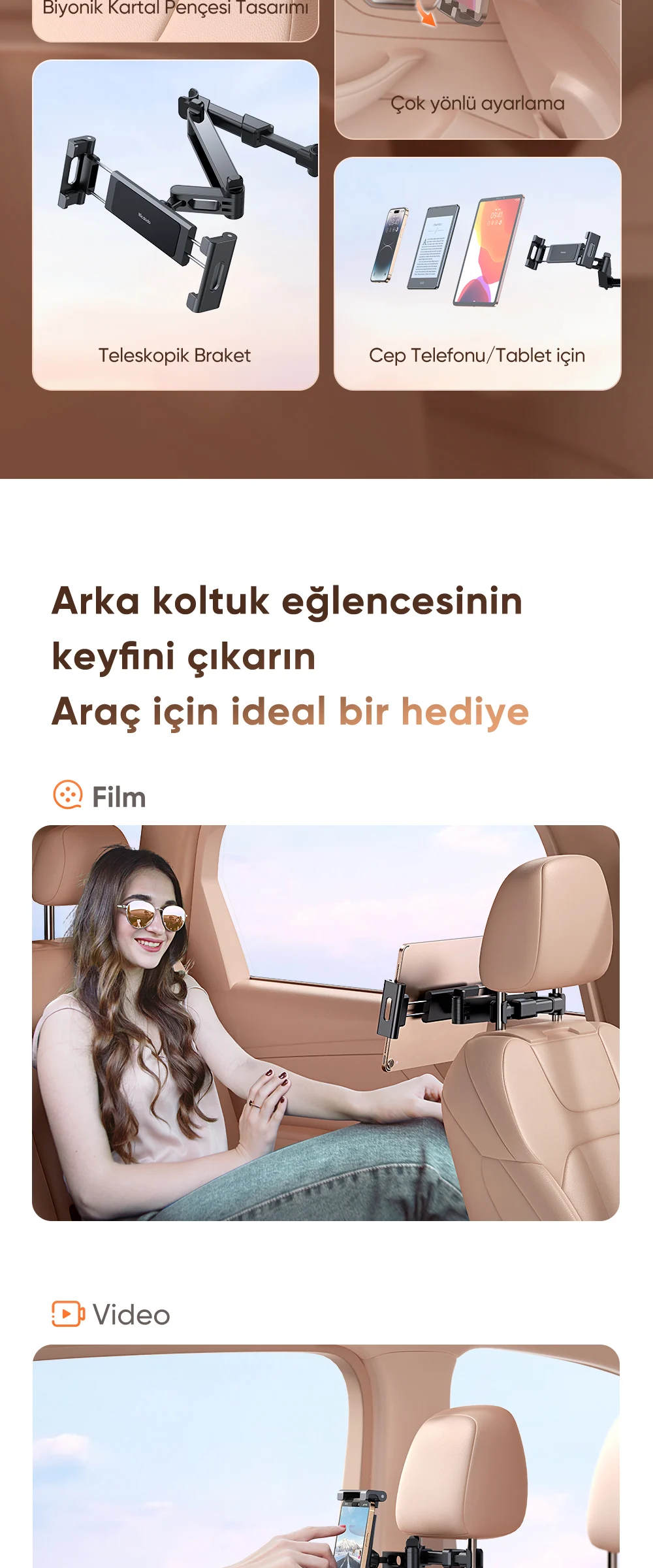 Mcdodo CM-4320 Araç Koltuk Arkası Tablet Tutucu ürün afişi · bölüm 2