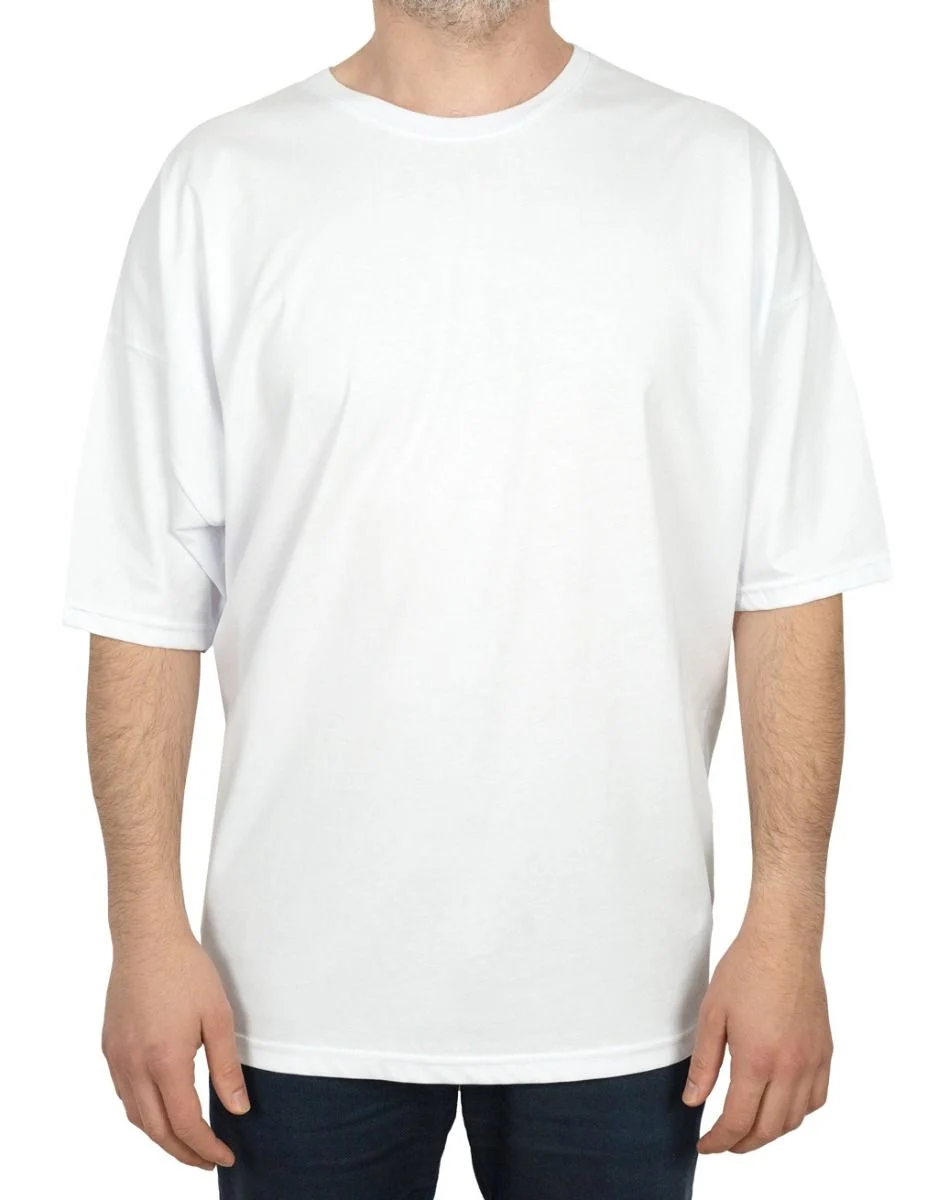 Oversize Bisiklet Yaka Tişört