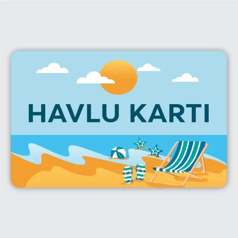 Plastik Plaj Havlu Kartı - Bagaj Tag, Bagaj Kartı, Bagaj Kartları, Pvc Bagaj Kartı, Bagaj Kart Çeşitleri · Plastik Kart
